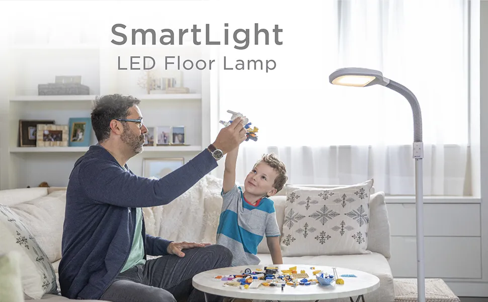 Verilux SmartLight Full Spectrum LED Modern Floor Lamp: