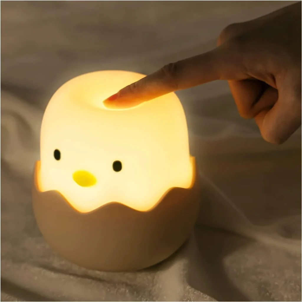 ZILODE Night Light for Kids, Cute Chicken Lamp for Bedroom
