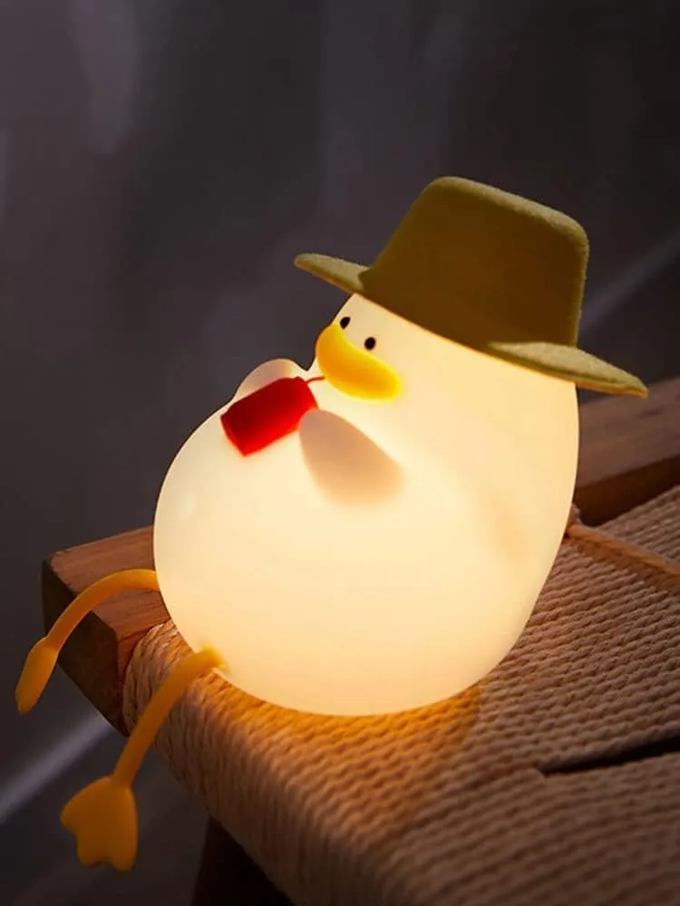 Ritammi Cute Duck Night Light, Cute Duck Lamp for Kids, Cute Duck Silicone Night Light, USB Rechargeable Nursery Lamp, Multicolor Night Light Gift for Kids...
