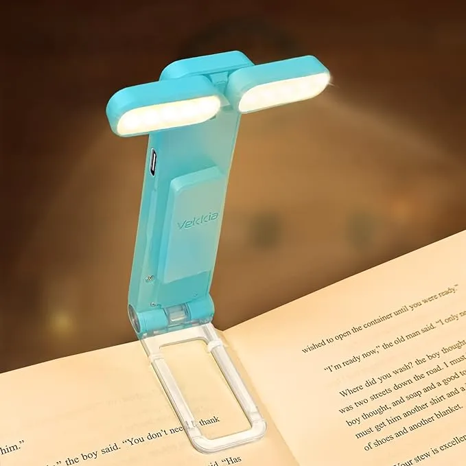 Vekkia  6 LED clip on rechargeable warm book light

