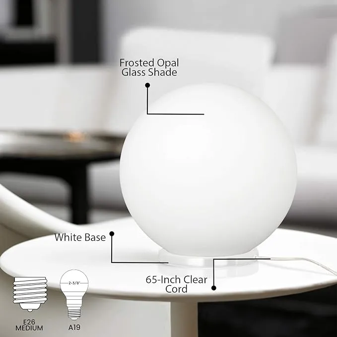 Industrial Globe lamp with wireless charger