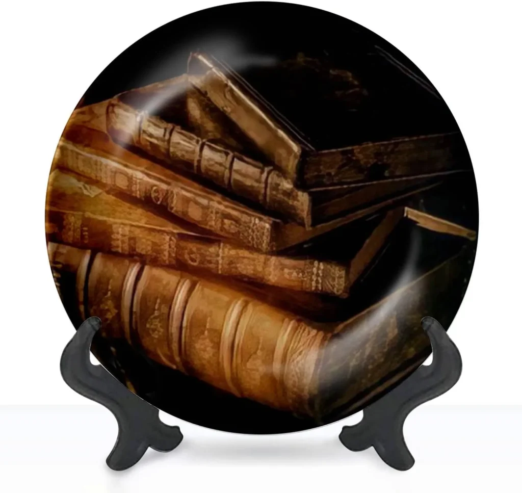 Literary-themed Ceramic Plates: