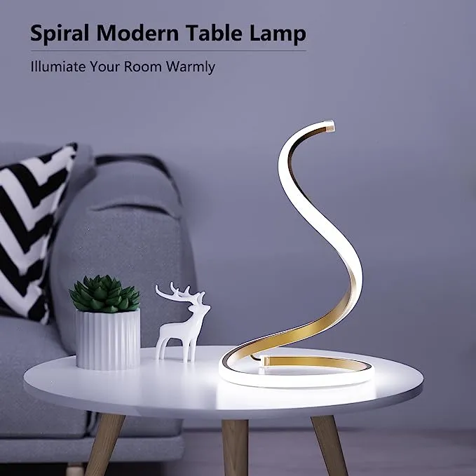 Spiral LED Nightstand Lamp
