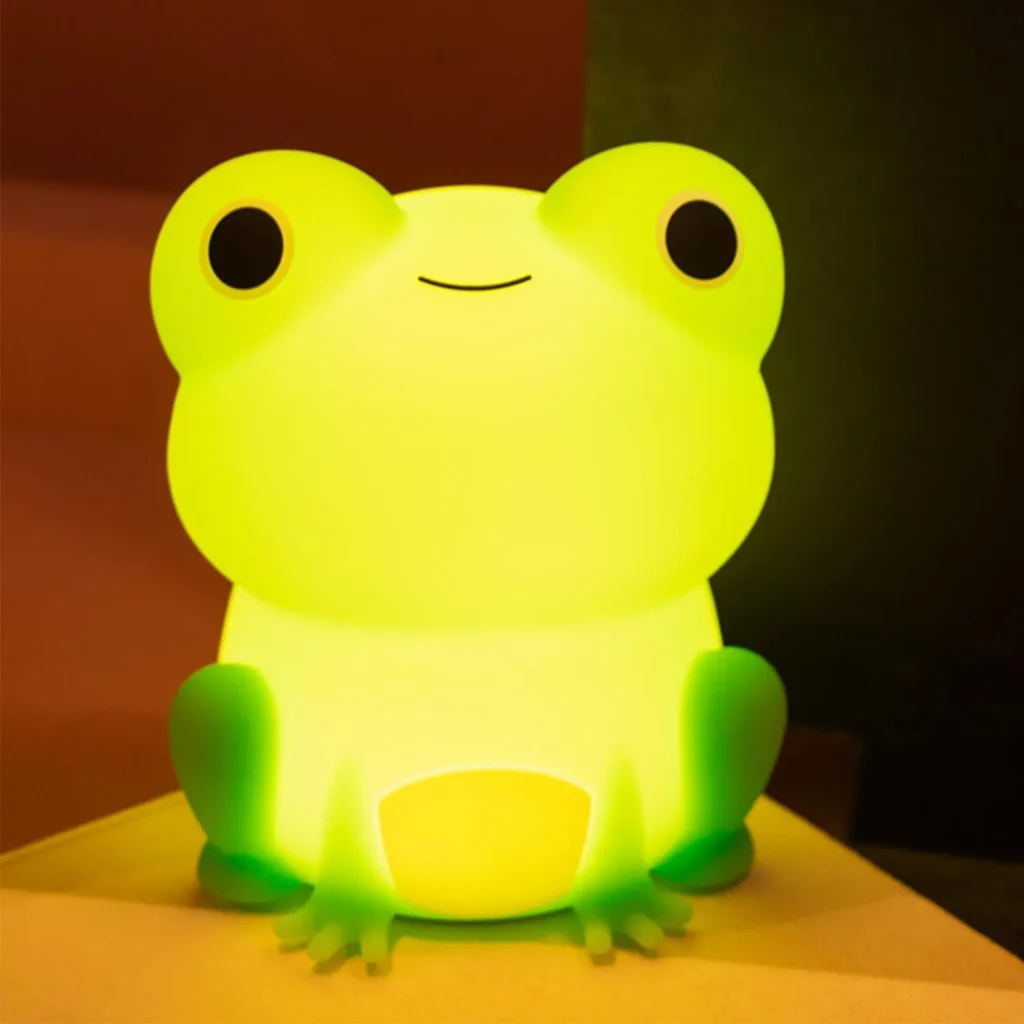 SMOORITA Night Light for Kids, Cute Frog Night Lamp Bedroom Nightlight for Girls Boys Teens, USB Rechargeable Silicone Animal Nightlight Christmas Birthday...
