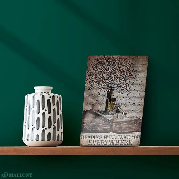 Vintage Book-Themed Wall Art