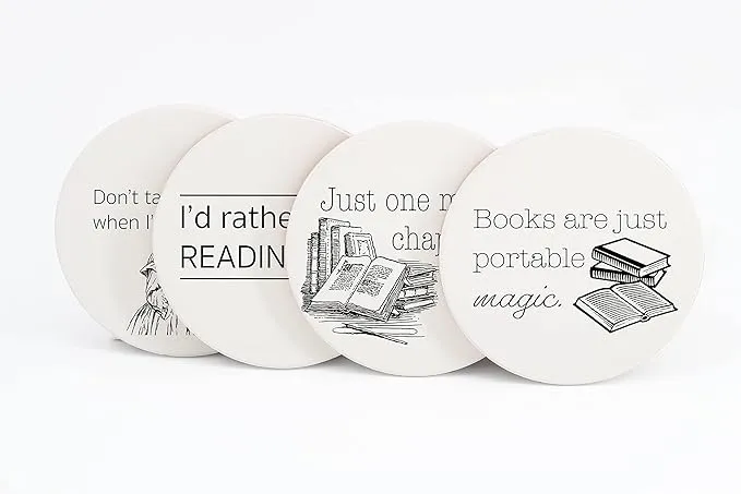 Bookish Coasters: