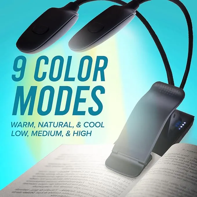 Dual-head version of Ecologic Mart rechargeable book light 