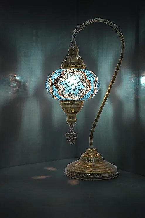 Vintage Swan Neck Turkish Lamp
