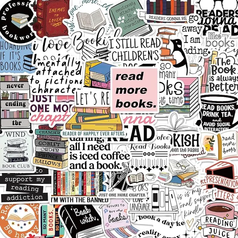 Bookish stickers