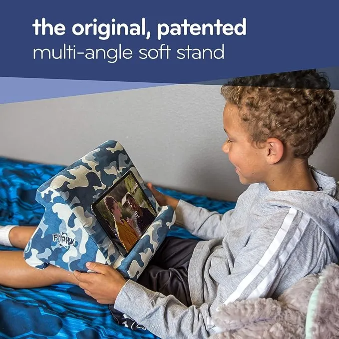 Three different angles triangular pillow. Flip the pillow to change the angle of the iPad or the Kindle. 