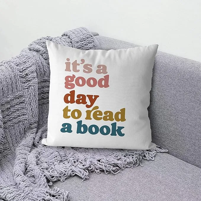 literary themed throw pillows