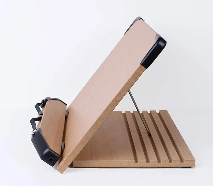3. A+ Book Stand BS1500 Book Holder w/Adjustable Foldable Tray and Page Paper Clips