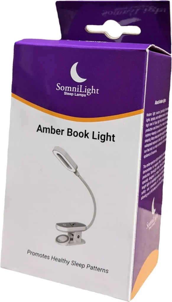SomniLight Rechargeable Amber Book Light (16 Mini LEDs)
