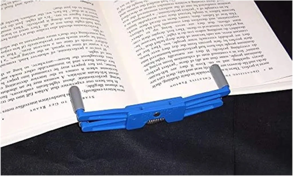 FlipKlip Portable Book Page Holder for Hands Free Reading in Bed, on The Go, on The Treadmill & Exercise Bike - Works on Hardcovers, Paperbacks,...
