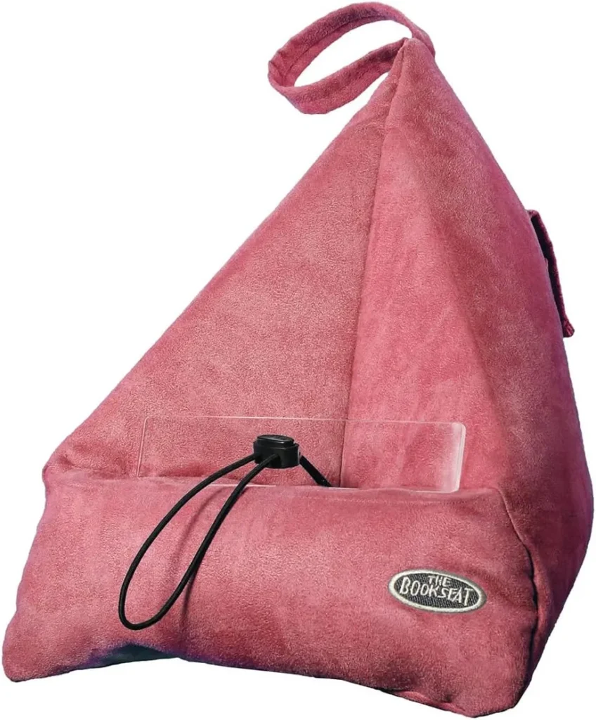 The Book Seat - The Most Comfortable Way to Read, Hands Free! - Dusty Rose Pink
