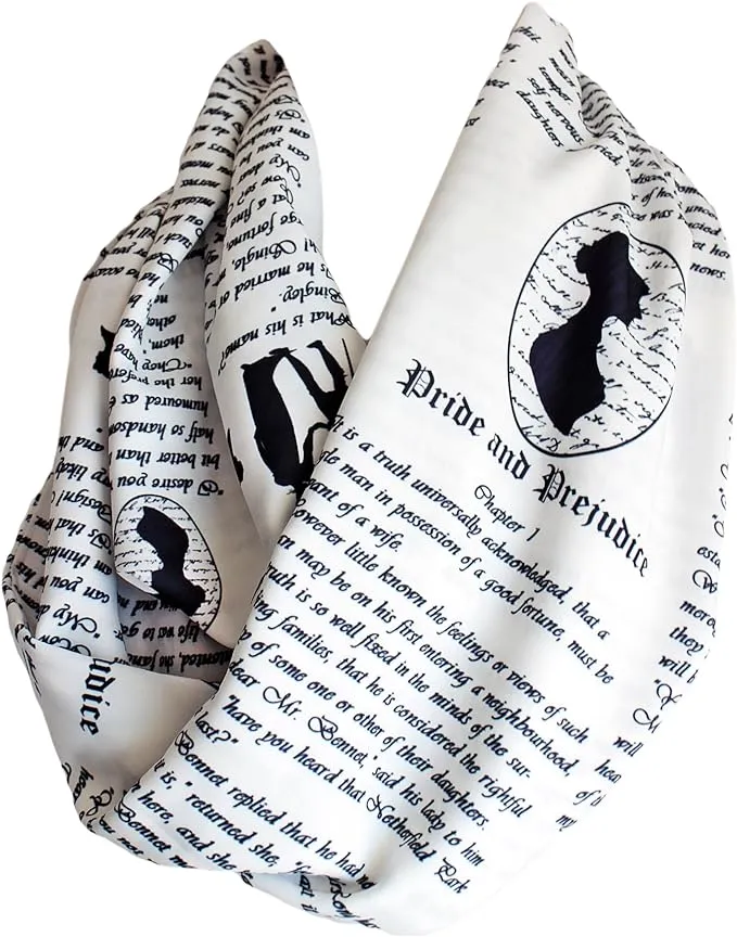 Literary-themed scarfs: