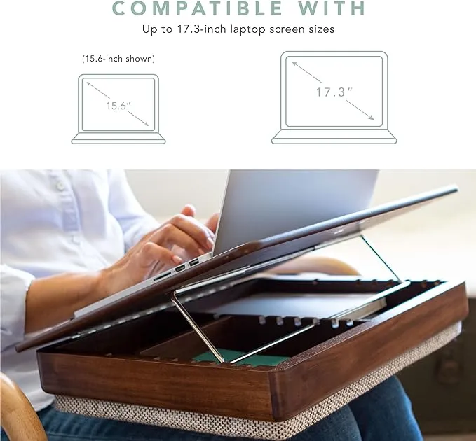 Wood Easel Lap Desk with Storage