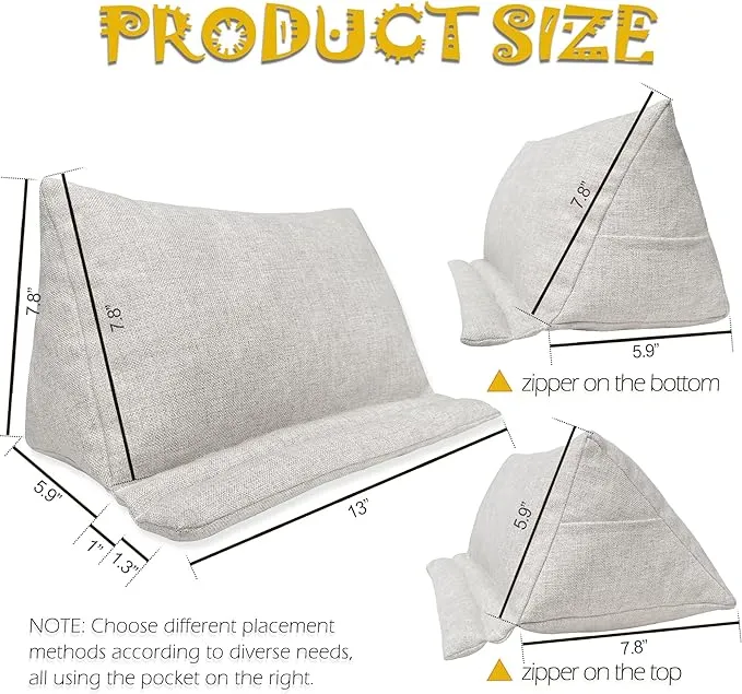 2. Pyramid Bookrest pillow